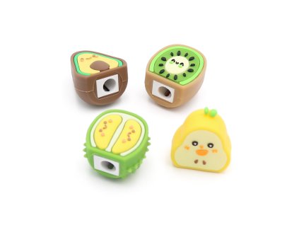 struhadlo na ceruzky ovocie mix 4 dizajnov