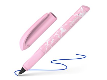 roller bombickovy schneider easy ruzove modra napln