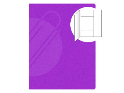 odkladacia mapa s 3 chlopnami prespan 253 ruzova