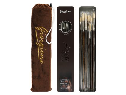 luxusna sada plochych a gulatych stetcov 11 ks v plech boxe