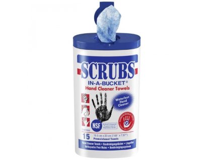cistiace utierky na ruky scrubs dy42215 v plastovom obale 15 ks