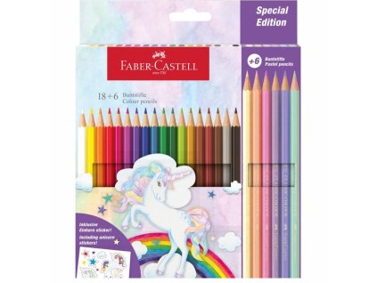 pastelky faber castell colour classic set 18 6 pastel unicorn