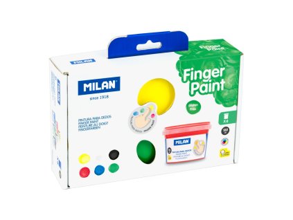 farby prstove milan 100 ml sada 6 ks zakladnych farieb