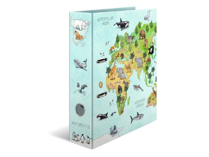 poradac pakovy a4 7cm world map mapa sveta