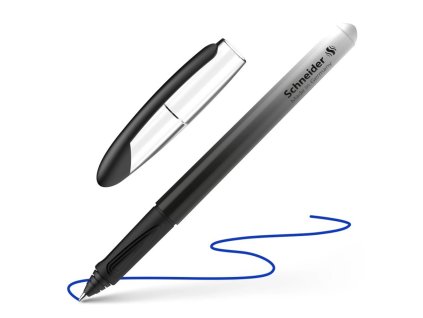 roller bombickovy schneider voyage black and white modra napln