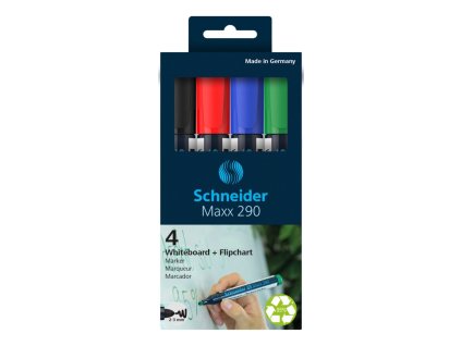 popisovac schneider maxx 290 na biele tabule sada 4 ks