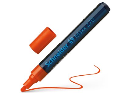 popisovac lakovy schneider maxx 270 oranzovy