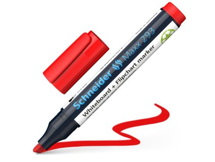 popisovac schneider maxx 293 na biele tabule cerveny