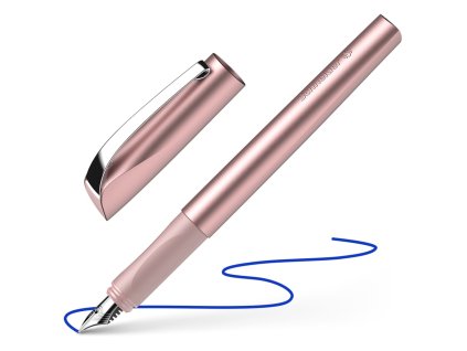 pero plniace schneider ceod powder pink modra napln