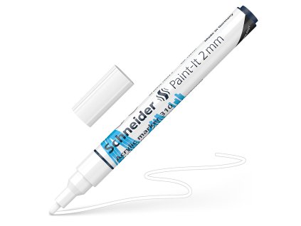 popisovac schneider paint it 310 acrylic marker 2mm biely