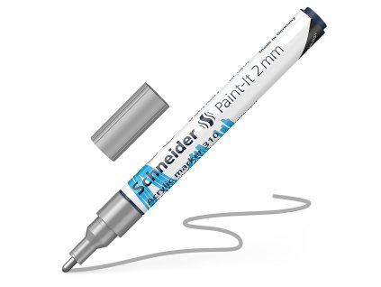 popisovac schneider paint it 310 acrylic marker 2mm strieborny