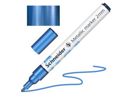 popisovac schneider paint it 011 hrot 2 mm metalicka modra