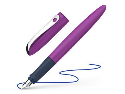 pero plniace schneider wavy purple modra napln