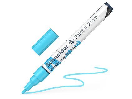 popisovac schneider paint it 310 acrylic marker 2mm pastel modra