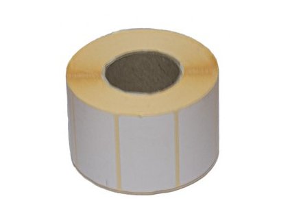 Termoetikety na kotúči 70x50 mm biele - 1000ks
