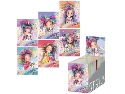 trhaci zapisnik 9x12 cm rainbow ella mix cena 1ks