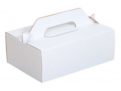 Papierová taška 18 x 8 x 22 cm - biela