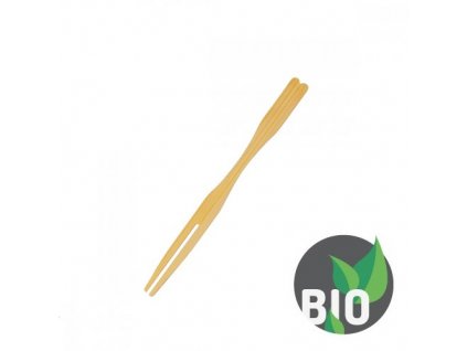 Napichovadlá bambusové vidlička 9 cm (100 ks) 66743  1317 20