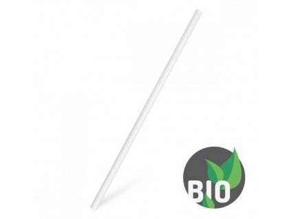 Slamky papierové JUMBO - biele - 15 cm (100 ks) 40915  1425 20