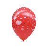 balon l 30 cm srdce biele 5 ks