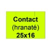 etikety cen contact 25x16 hranate 1125 etikiet kotucik zlte
