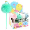 pero gelove junior pompom 0 7 mm modra napln mix farieb