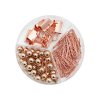 kancelarska sada 3v1 pripinaciky binder clip spony medena farba