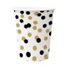 papierovy pohar paw eco 250 ml confetti gold black 8 ks
