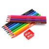 pastelky junior zoo jumbo trojhranne sada 12 ks struhadlo