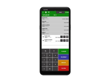 SUNMI M3 + Mobilní číšník pro Maxi pokladnu