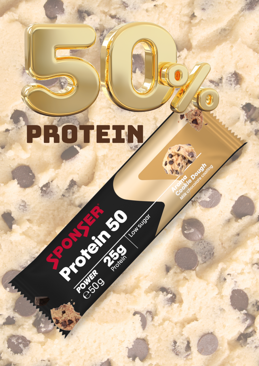 Sponser Cookie Dough s 50 % proteinů – mlsejte chytře!