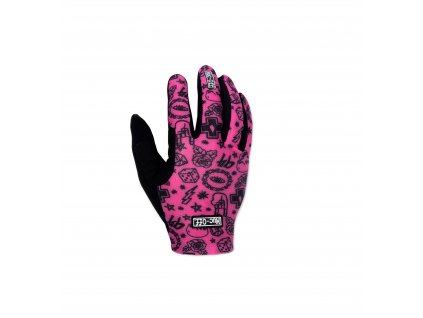 MUC-OFF MTB Lightweight GLOVES PINK - letní odlehčené rukavice (Velikost XS)