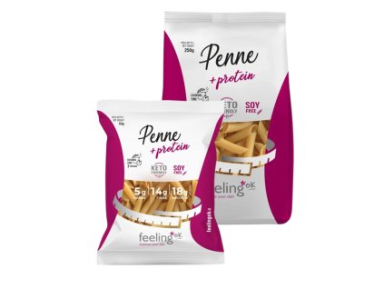 FEELING OK PENNE + PROTEIN - Proteinové těstoviny Penne (bez laktózy)