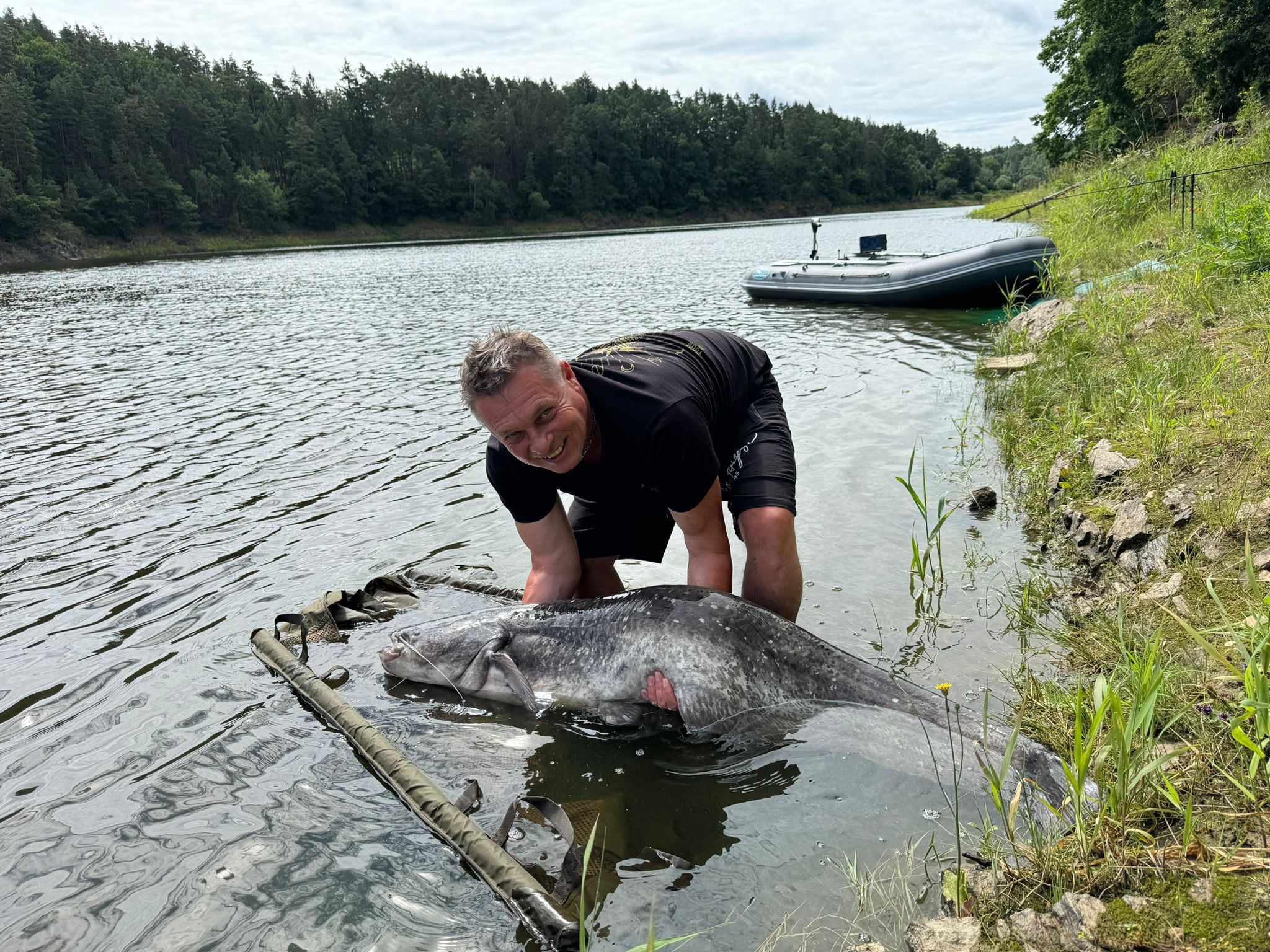 Velký kapr – rybářský úlovek