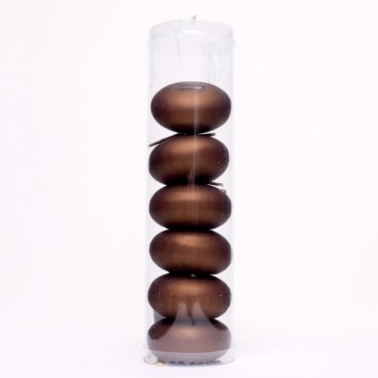 PLÁVAJÚCA 1/6 MAT.METAL HNEDÁ