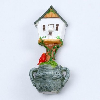 DOMČEK POLYRESIN BIELA 4x2,8x8,5