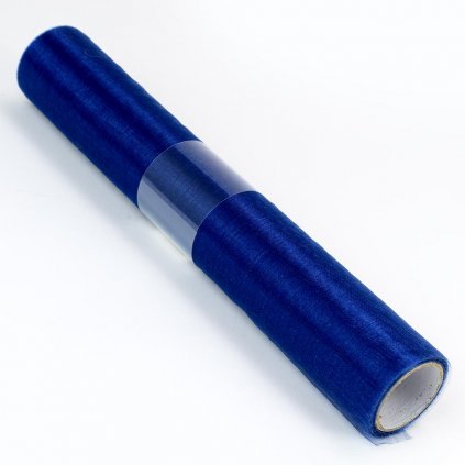 ORGANZA ROLKA 32CMX6M FARBA 27 TM.MODRÁ