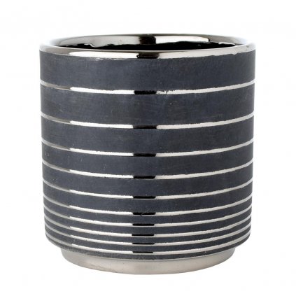 AKCIA OBAL ČIERNY STRIEBORNÉ PRUHY 13,5*13,5cm