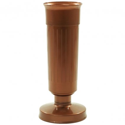 VÁZA SO ZÁŤAŽOU 35CM MEDENÁ
