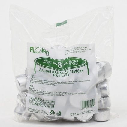 ILUMINAČNÉ SV.ČAJOVÉ  50ks NIGHT 8HOD.