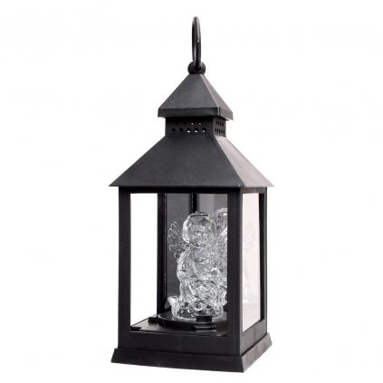 LED LUCERNA S ANJELOM ČIERNA 8/18/YZE/BLACK