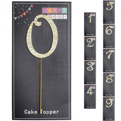 AKCIA! ČÍSLO ZÁPICH ZLATÉ 17/8cm