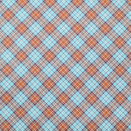 AKCIA! PAPIER BAL. S/25 KRAFT KARO MODRÉ 0.7M0x1M *11531