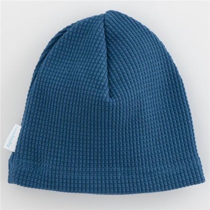 Dojčenská bavlnená čiapočka New Baby Luxury clothing modrá 68/74