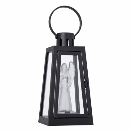 LED LUCERNA S ANJELOM ČIERNA 16/22/LGS ANG/ČIERNA