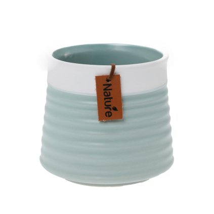 OBAL KERAMIKA TYRKISOVO BIELA 11,3x11,3x10,2CM