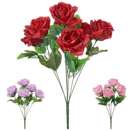 AKCIA! KYTICA RUŽA MIX 3F 47CM