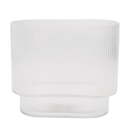 VÁZA SKLO W9.5H20CM