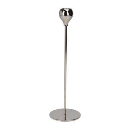 SVIETNIK na kónic svieč 30cm striebr.//A98810540