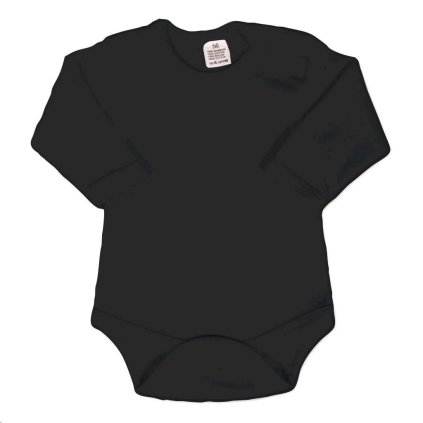 Body dlhý rukáv New Baby - čierne 86 (12-18m)